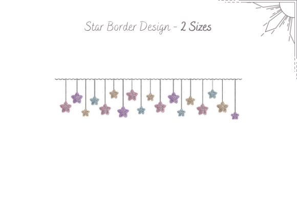 Star Border Embroidery Design